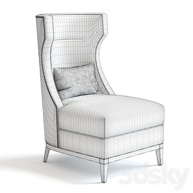 The Sofa & Chair Parker Armchair 3DSMax File - thumbnail 2