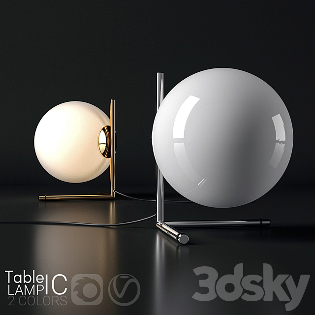Table lamp  IC 2 3DSMax File - thumbnail 1