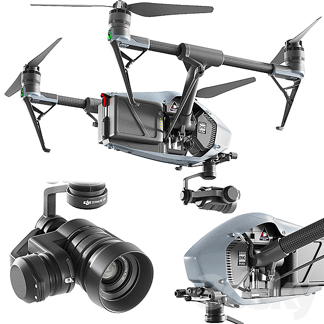 DJI inspire 2 3d