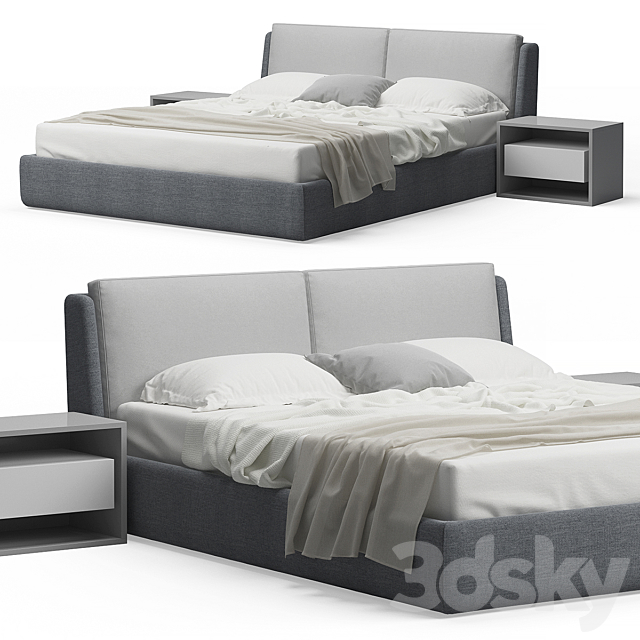 Mise Plus Bed by My home collection 3DSMax File - thumbnail 1