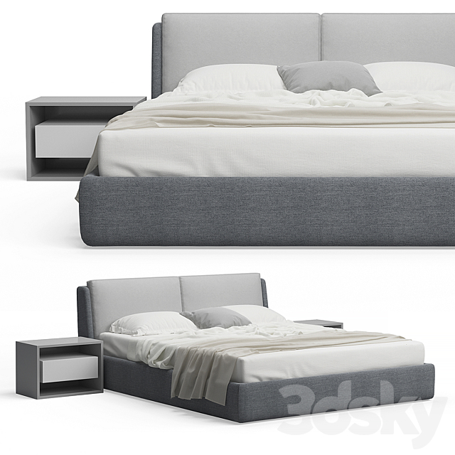 Mise Plus Bed by My home collection 3DSMax File - thumbnail 2