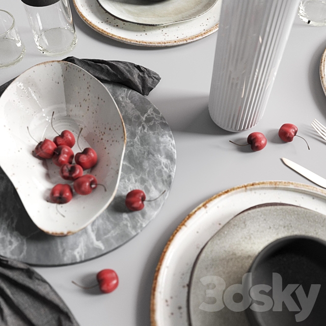 Serving set 3d