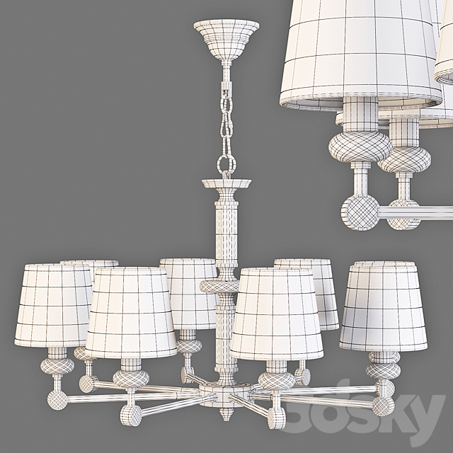 Maytoni: Chandelier - Riverside (MOD018PL-08CH) 3d