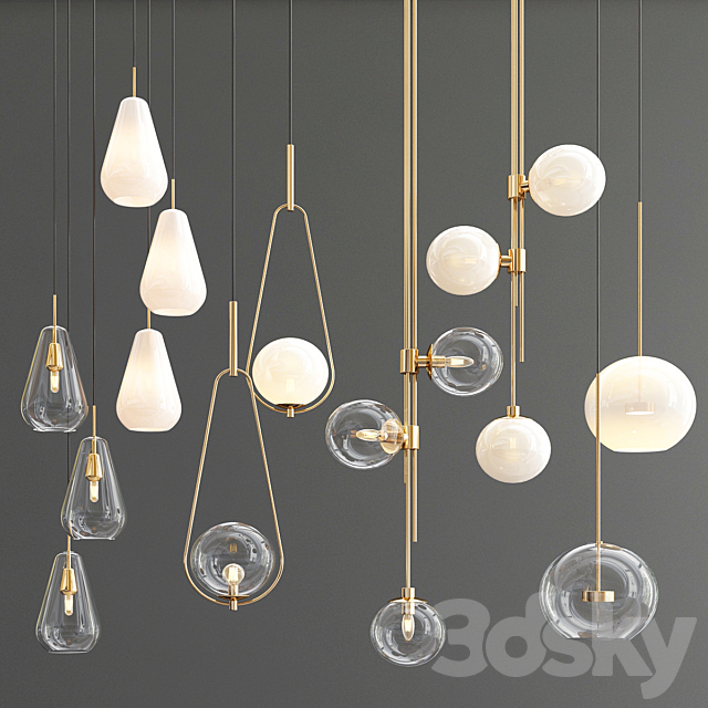Four Hanging Lights_37 Exclusive 3d