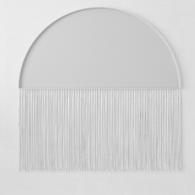 Mirror Luna with fringe 3d