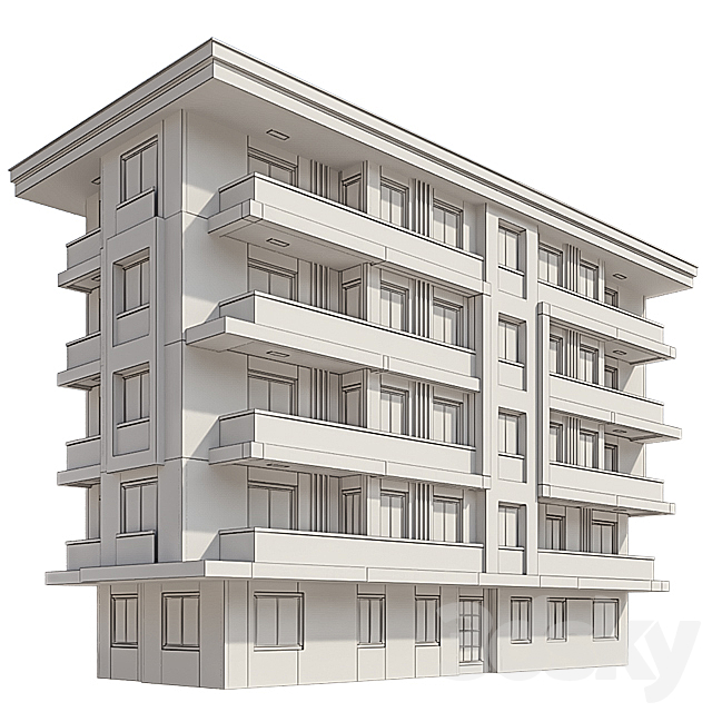 Modern Residential Building 05 3DSMax File - thumbnail 3