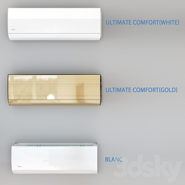 Air conditioners Midea - Blanc. Ultimate 3d