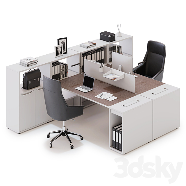 Office workspace LAS LOGIC (v6) 3d