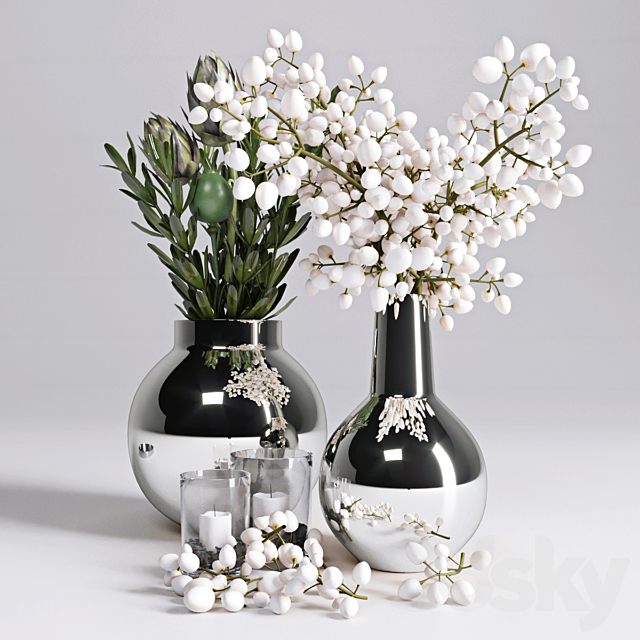Branches in a Vase 3d