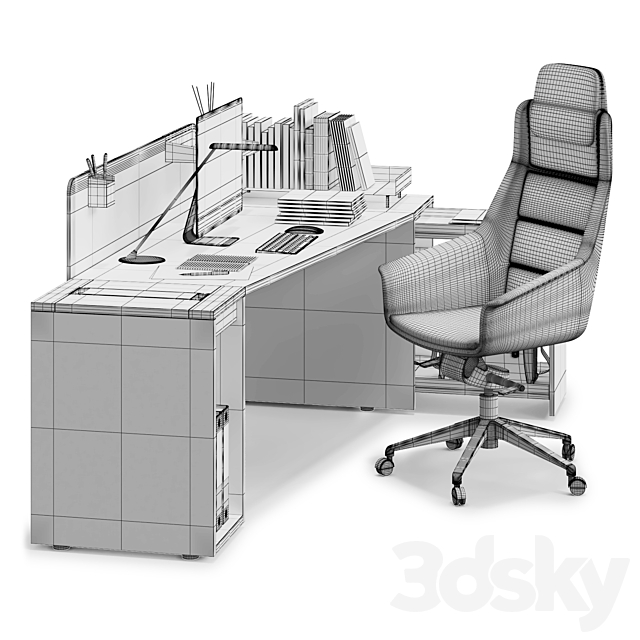 Office workspace LAS LOGIC (v9) 3DSMax File - thumbnail 3