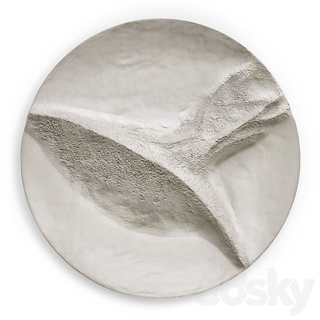 Round Wall panel Windhover Metal Plaster 3DSMax File - thumbnail 1