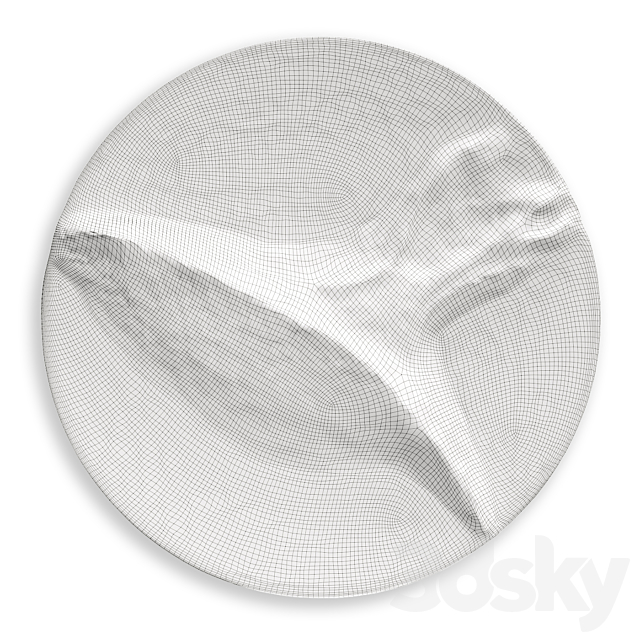 Round Wall panel Windhover Metal Plaster 3DSMax File - thumbnail 3