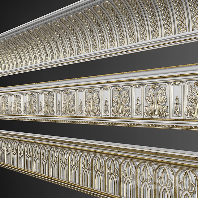 Three Cornices Torus Style (2) 3d