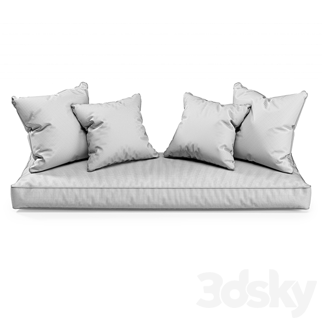 Seat Pillows Set 2 3DSMax File - thumbnail 2