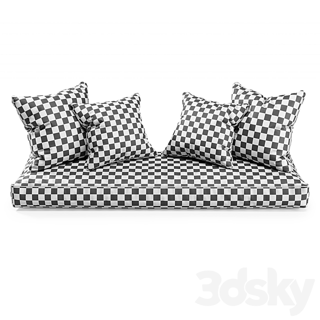 Seat Pillows Set 2 3DSMax File - thumbnail 3
