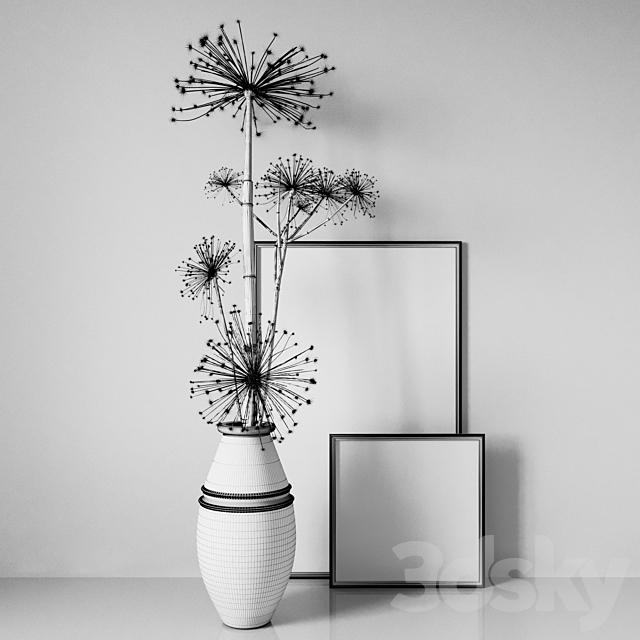 Decorative set 003 | Decorative composition 003 3d