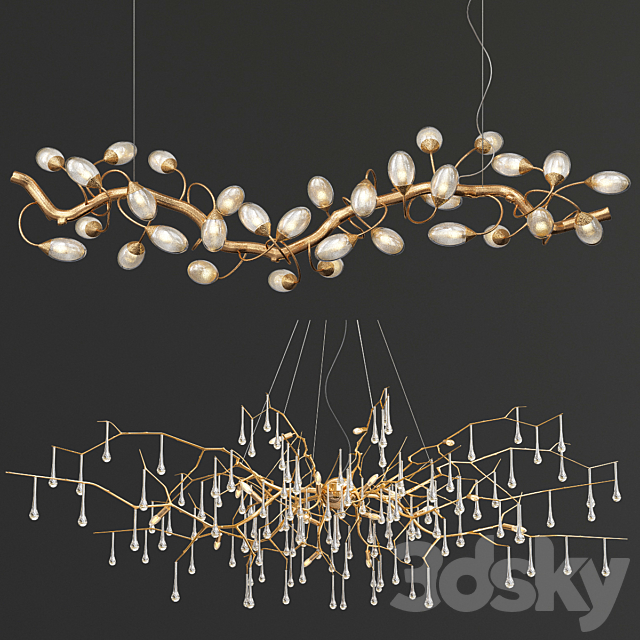 Exclusive Serip Chandelier Collection 3d