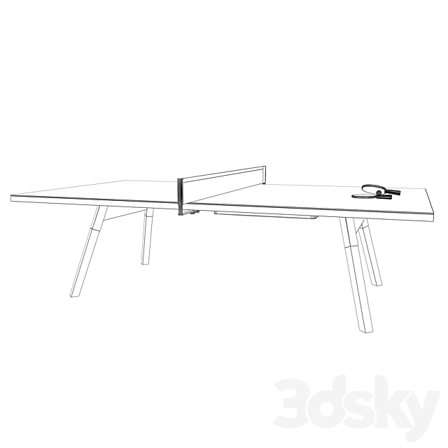 You and Me HPL Tennis Table 3d