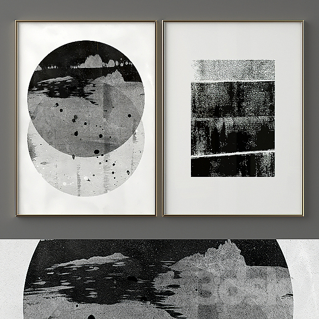 Abstract Pair Posters 08 3d