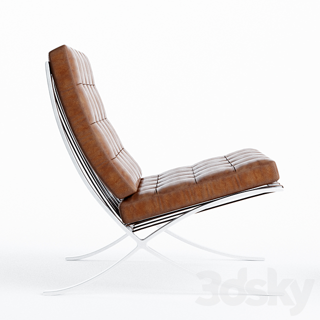 Knoll barcelona chair 3DSMax File - thumbnail 3
