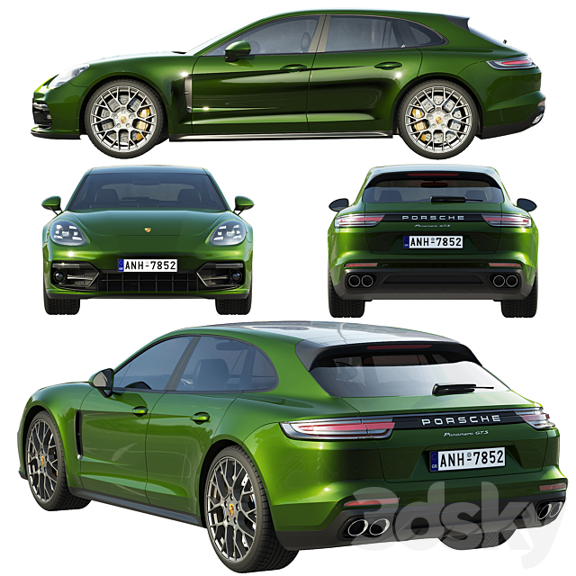 Porsche Panamera GTS Sport Turismo 2019 3d