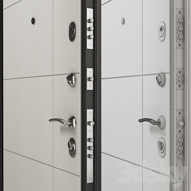 Entrance door Torex Series Delta-100 DL-2. D23 3d