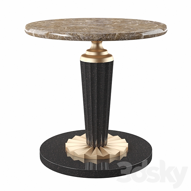 coffee table round marble 3DSMax File - thumbnail 1