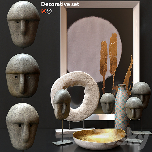 Decorative set 3DSMax File - thumbnail 1