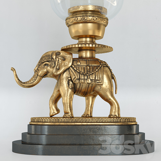 vintage.elephant.lamp 3d