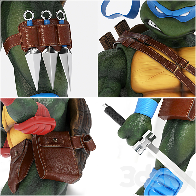 Teenage Mutant Ninja Turtles (TMNT) 3DSMax File - thumbnail 2