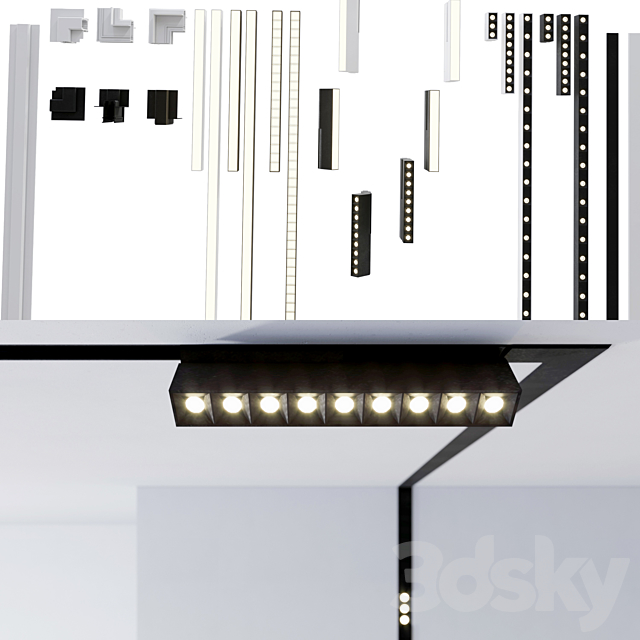 INFINITY integrated track system (set1) 3d