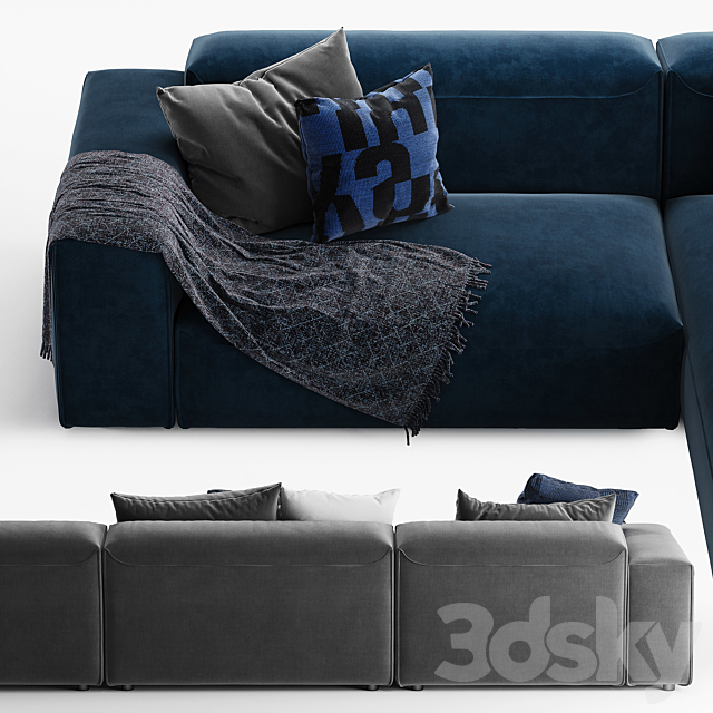 Rolf Benz 552 mio sofa set 3DSMax File - thumbnail 2