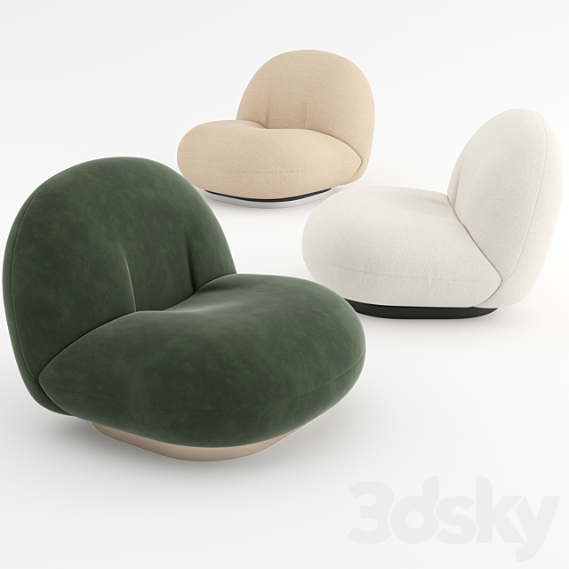 Pacha Lounge Chair by GUBI 3DSMax File - thumbnail 1