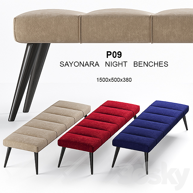 Gamma P09 Sayonara night bench 3DSMax File - thumbnail 1