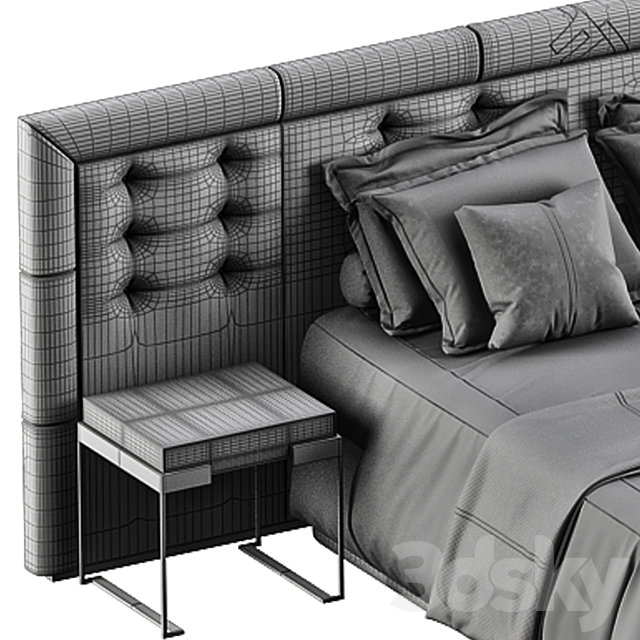 fendi_bed 3DSMax File - thumbnail 3