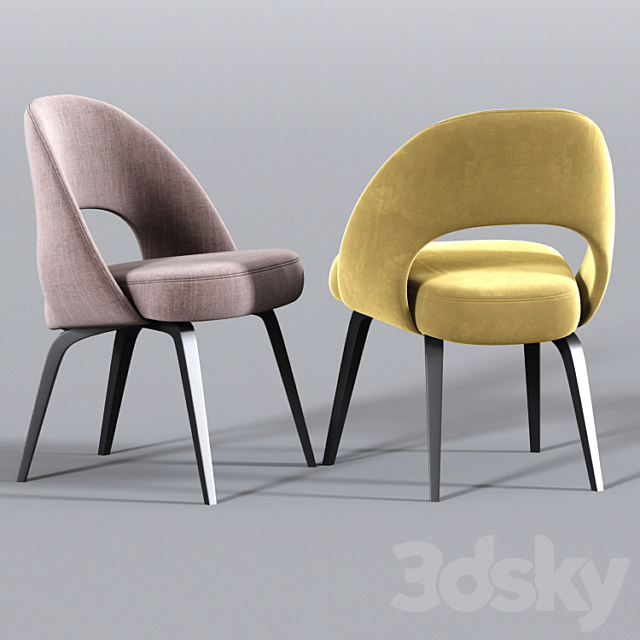 Saarinen Executive Dining Chair Set 3DSMax File - thumbnail 2
