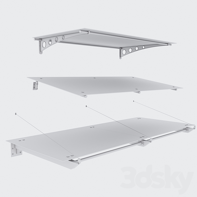 Glass canopy 3DSMax File - thumbnail 2