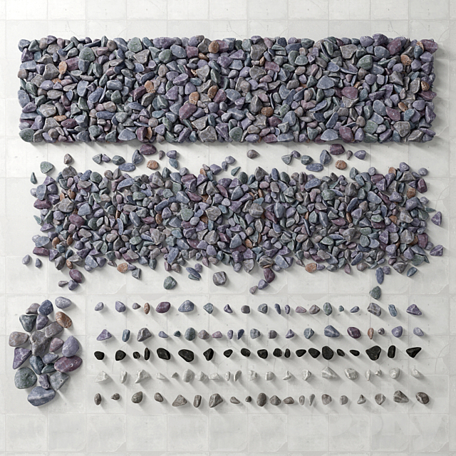 Pebble river collection 3d