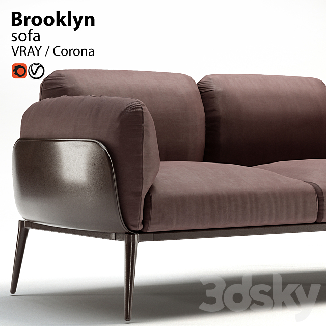 Sofa Brooklyn di Amura 3d