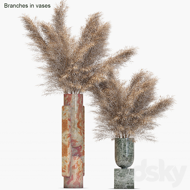 Branches in vases # 19: Dried 3DSMax File - thumbnail 1