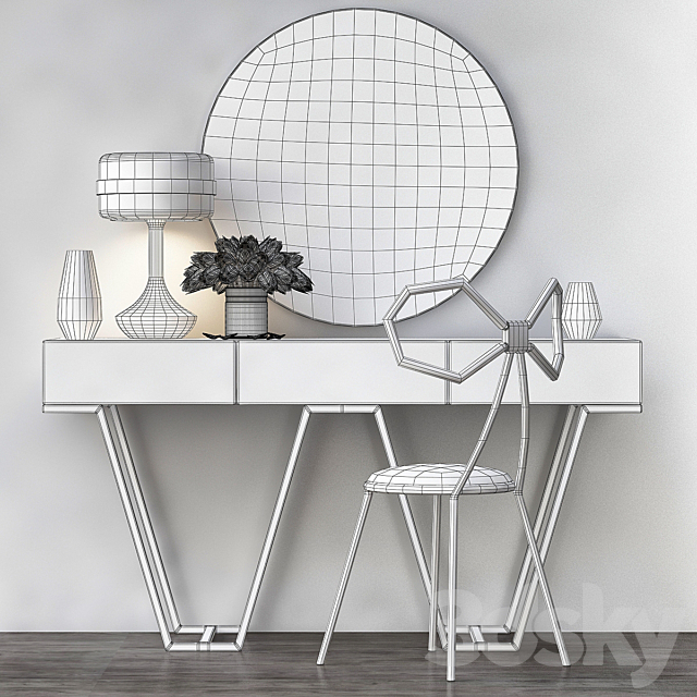 Marl Entrance Hall Laskasas Decorate (low poly) 3d