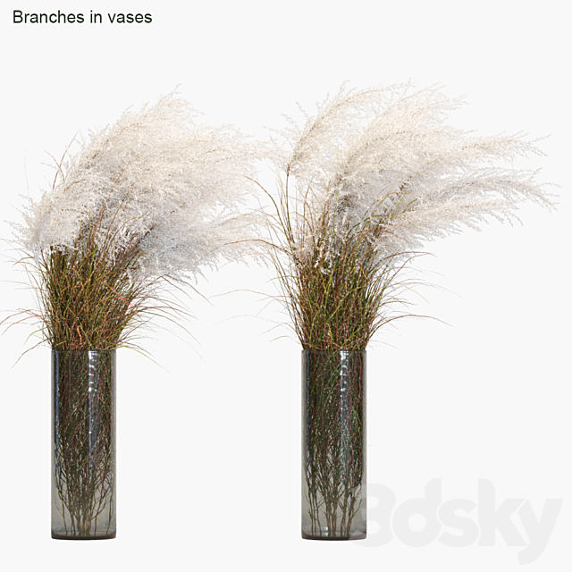 Branches in vases # 21 3DSMax File - thumbnail 1