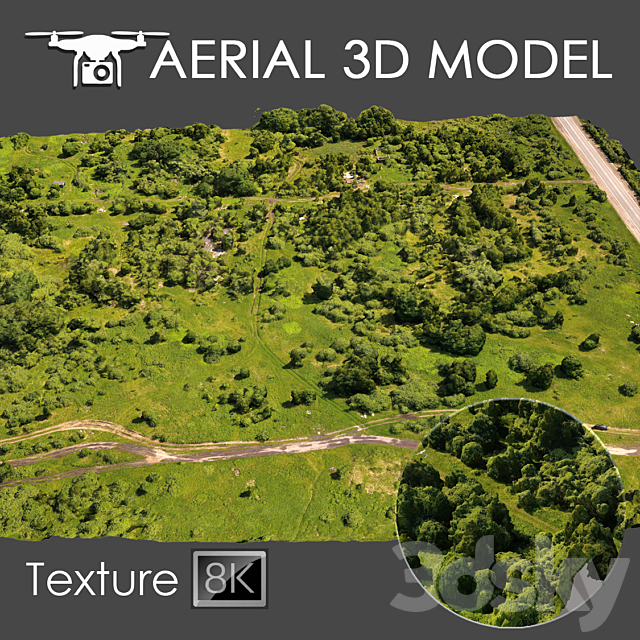 Aerial scan 8 3DSMax File - thumbnail 1