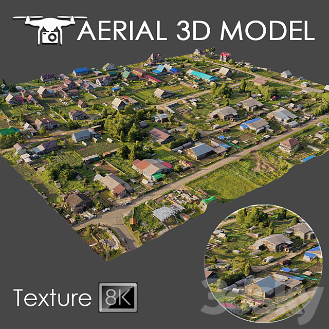 Aerial scan 13 3DSMax File - thumbnail 1