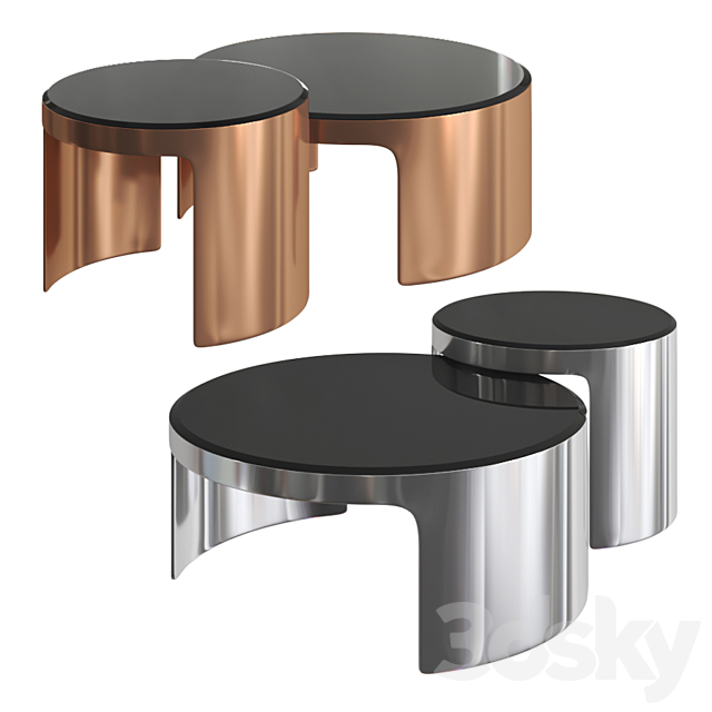 Eichholtz – Coffee Table Piemonte set of 2 3DSMax File - thumbnail 1