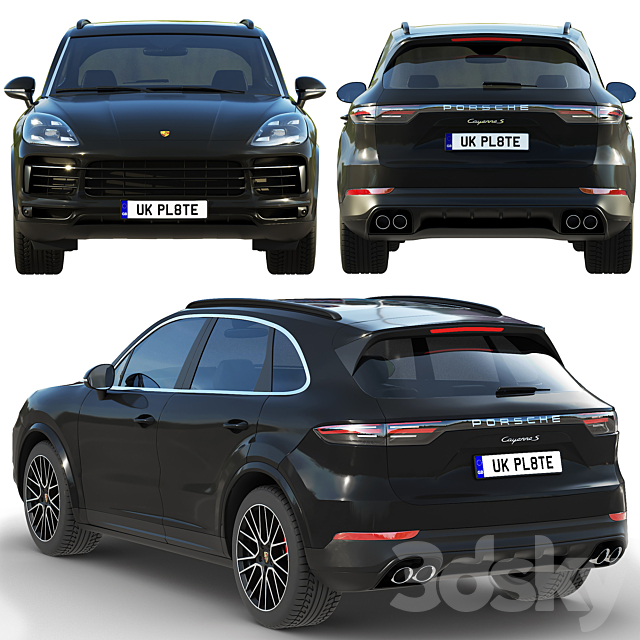 Porsche Cayenne S 2019 3d