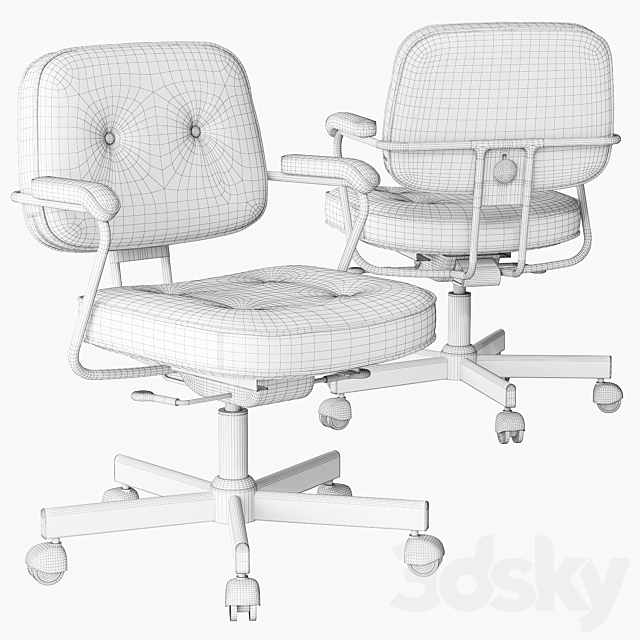 IKEA ALEFELLE Work chair 3DSMax File - thumbnail 3