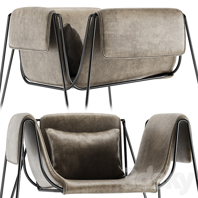 Frag Arche armchair by Stefania Andorlini 3DSMax File - thumbnail 2