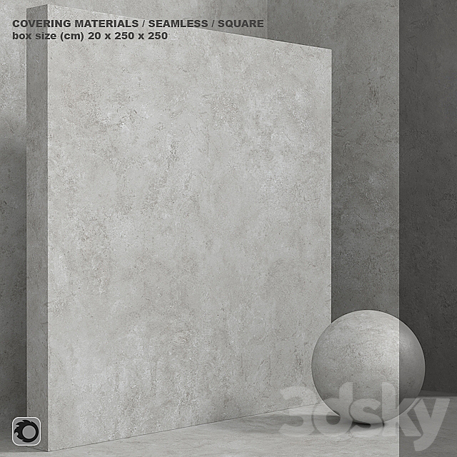 Material (seamless) – concrete plaster set 118 3DSMax File - thumbnail 1