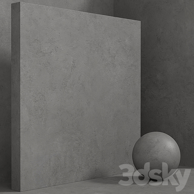 Material (seamless) – concrete plaster set 118 3DSMax File - thumbnail 2